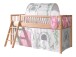 Spielbett >Fagus< in Buche massiv, Textilset Birdy + Tunnel - 207,5x114x135,5 (BxHxT)