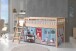 Spielbett >Fagus< in Buche massiv, Textilset Pet Shop - 207,5x114x135,5 (BxHxT)