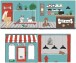 Spielbett >Fagus< in Buche massiv, Textilset Pet Shop - 207,5x114x135,5 (BxHxT)