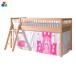 Spielbett >Fagus< in Buche massiv, Textilset in vielen Ausführungen - 207,5x114x135,5 (BxHxT)