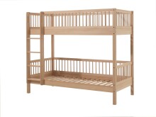 Etagenbett >Fagus< Bettpfosten geteilt, Buche massiv - 207,5x175,4x97,5 (BxHxT)