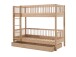 Etagenbett >Fagus< Bettschublade, Buche massiv natur lackiert - 207,5x175,4x97,5 (BxHxT)