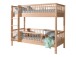 Etagenbett >Fagus< Rausfallschutz, Buche massiv - 207,5x175,4x97,5 (BxHxT)