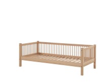 Einzelbett >Fagus< in Buche massiv natur lackiert - 207,5x68x97,5 (BxHxT)