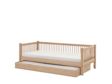 Einzelbett >Fagus< Bettschublade, Buche massiv...