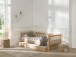 Einzelbett >Fagus< Bettschublade, Buche massiv natur lackiert - 207,5x68x97,5 (BxHxT)