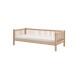 Einzelbett >Fagus< Rausfallschutz, Buche massiv - 207,5x68x97,5 (BxHxT)