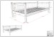 Einzelbett >Fagus< Rausfallschutz, Buche massiv - 207,5x68x97,5 (BxHxT)