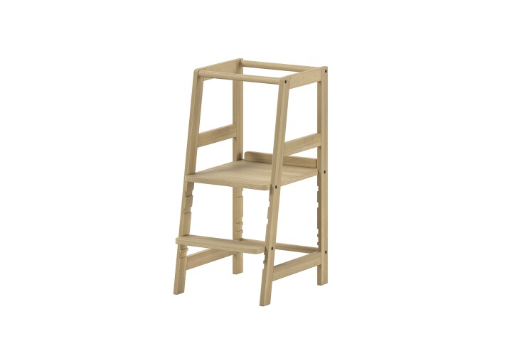 Stehhilfe >Lernturm< in Buche massiv natur lackiert - 41x85x48,3 (BxHxT)