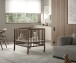 Beistellbett >Dino< in Farbe Nussbaum, Buche massiv - 99,6x75,5x80cm (BxHxT)