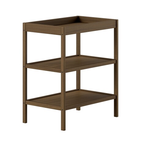 Wickelregal >Dino< in Farbe Nussbaum, Buche massiv - 80x52,6x95cm (BxHxT)