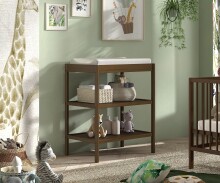 Wickelregal >Dino< in Farbe Nussbaum, Buche massiv - 80x52,6x95cm (BxHxT)