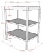 Wickelregal >Dino< in Farbe Nussbaum, Buche massiv - 80x52,6x95cm (BxHxT)
