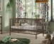 Babybett >Dino< in Farbe Nussbaum, Buche massiv - 144x75,5x84,4cm (BxHxT)