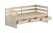 Stauraumbett >Margrit< in Milky White, Kiefer massiv - 211x85,5x97,8cm (BxHxT)