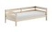 Einzelbett >Margrit< in Milky White, Kiefer massiv - 211x68x97,8cm (BxHxT)