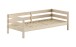 Einzelbett >Margrit< in Milky White, Kiefer massiv - 211x68x97,8cm (BxHxT)
