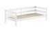 Einzelbett >Margrit< in Weiß, Kiefer massiv - 211x68x97,8cm (BxHxT)