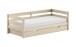 Stauraumbett >Margrit< in Weiß, Kiefer massiv - 211x68x97,8cm (BxHxT)