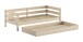Stauraumbett >Margrit< in Weiß, Kiefer massiv - 211x68x97,8cm (BxHxT)