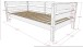 Stauraumbett >Margrit< in Weiß, Kiefer massiv - 211x68x97,8cm (BxHxT)