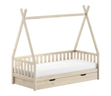 Hausbett >Tipi< Stauram, Kiefer massiv natur -...