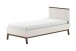 Einzelbett >Sezane< in Clay/Kiefer Nussbaum - 205x90x95,7 (BxHxT)