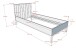 Einzelbett >Sezane< in Clay/Kiefer Nussbaum - 205x90x95,7 (BxHxT)