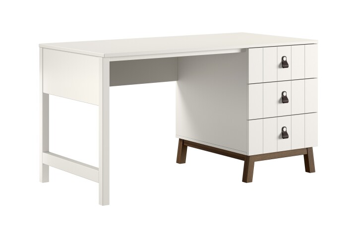 Schreibtisch >Sezane< in Farbe Nussbaum / Clay - 140x75,4x70 (BxHxT)