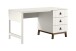 Schreibtisch >Sezane< in Farbe Nussbaum / Clay - 140x75,4x70 (BxHxT)