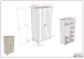 Drehtürenschrank >Sezane< in Farbe Nussbaum / Clay - 99,1x196,2x56 (BxHxT)