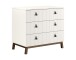 Schubkastenkommode >Sezane< in Farbe Nussbaum / Clay - 98,5x89,4x57 (BxHxT)