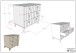 Schubkastenkommode >Sezane< in Farbe Nussbaum / Clay - 98,5x89,4x57 (BxHxT)