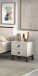 Nachtkommode >Sezane< in Farbe Nussbaum / Clay - 50x53,8x45 (BxHxT)