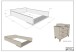 Wickelkommode >Sezane< in Farbe Nussbaum / Clay - 98,5x103,4x72,2 (BxHxT)