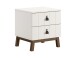 Bettanlage >Sezane< (2-teilig) in Farbe Nussbaum / Clay - 205x90x95,7 (BxHxT)