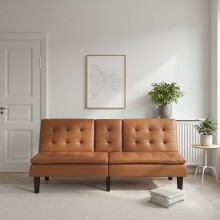 Schlafsofa >Manchester< in Braun - 191x81x91 (BxHxT)