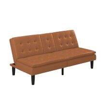 Schlafsofa >Manchester< in Braun - 191x81x91 (BxHxT)