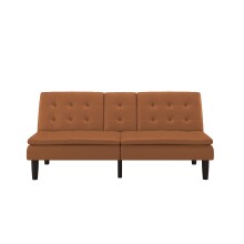 Schlafsofa >Manchester< in Braun - 191x81x91 (BxHxT)