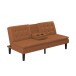 Schlafsofa >Manchester< in Braun - 191x81x91 (BxHxT)
