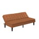 Schlafsofa >Manchester< in Braun - 191x81x91 (BxHxT)