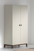 Schlafzimmer-Set >Sezane< (3-teilig) in Nussbaumfarbig / Clay, MDF / Kiefer