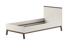 Schlafzimmer-Set >Sezane< (3-teilig) in Nussbaumfarbig / Clay, MDF / Kiefer