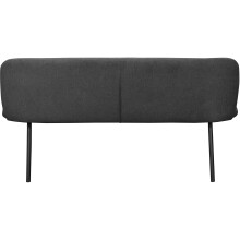 Essbank >Cork< in Anthrazit, Stoff/Metall - 160x78x55cm (BxHxT)