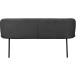Essbank >Cork< in Anthrazit, Stoff/Metall - 160x78x55cm (BxHxT)