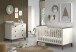 Babymöbel-Set >Sezane< (3-teilig) in Clay / Nussbaumfarbig - 145x85x76 (BxHxT)