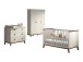 Babyzimmer-Komplettset >Sezane< (4-teilig) in Clay / Nussbaumfarbig