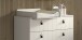 Babyzimmer-Komplettset >Sezane< (4-teilig) in Clay / Nussbaumfarbig