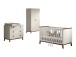 Babyzimmer-Komplettset >Sezane< (4-teilig) in Clay / Nussbaumfarbig