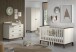 Babyzimmer-Komplettset >Sezane< (4-teilig) in Clay / Nussbaumfarbig